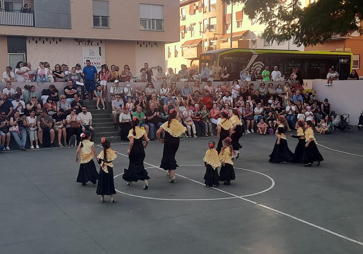 Baile flameno en el auditorio del parque de San Fernando, este martes.