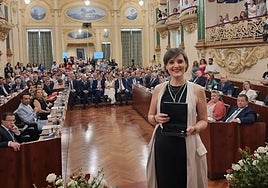 Raquel del Puerto en su toma de posesión como diputada provincial, en 2023.