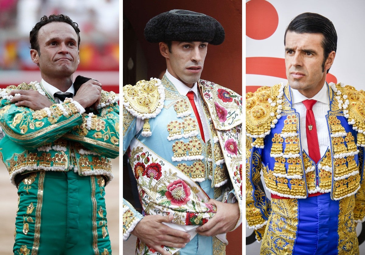 Antonio Ferrera, Alejandro Talavante y Emilio de Justo.