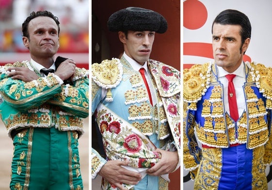 Antonio Ferrera, Alejandro Talavante y Emilio de Justo.