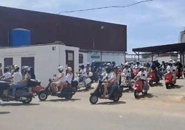 Concentración de Vespas este fin de semana.