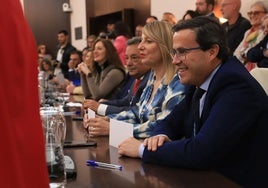 Gallardo, durante la toma de posesión de Ana Belén Fernández como alcaldesa.