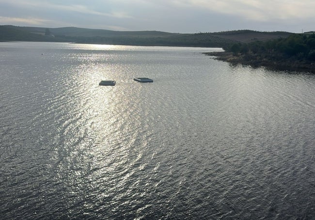 Embalse de Los Molinos, en Hornachos.