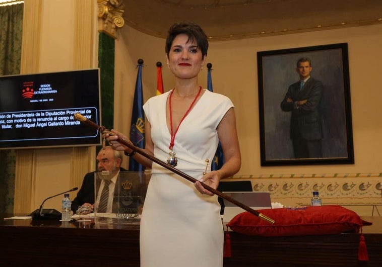 Raquel del Puerto ya es presidenta de la Diputación de Badajoz
