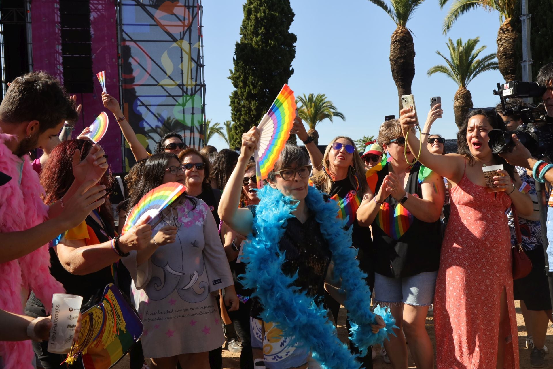 Las mejores imágenes de la fiesta de Los Palomos en Badajoz