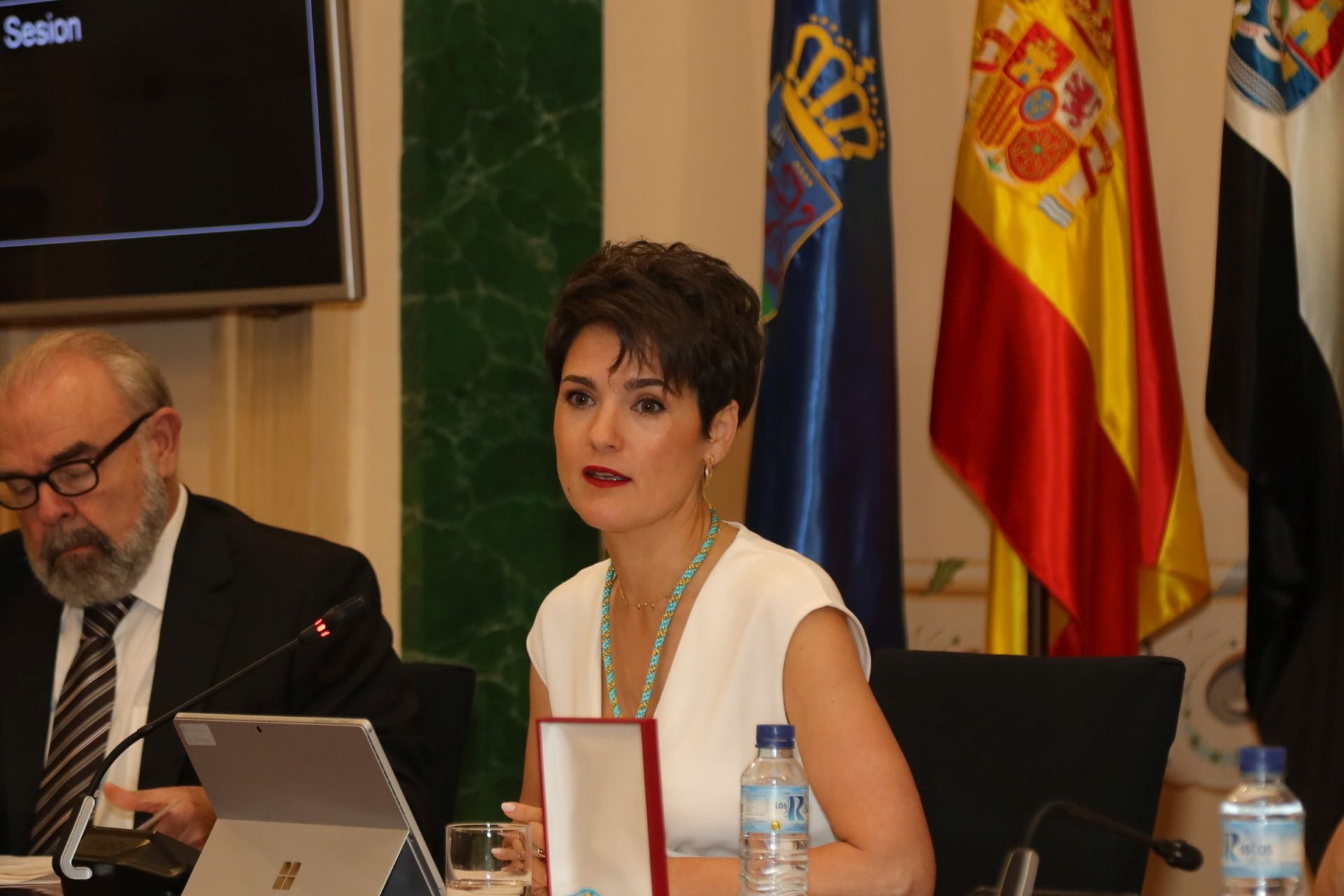 Toma de posesión de Raquel del Puerto como presidenta de la Diputación de Badajoz, en imágenes