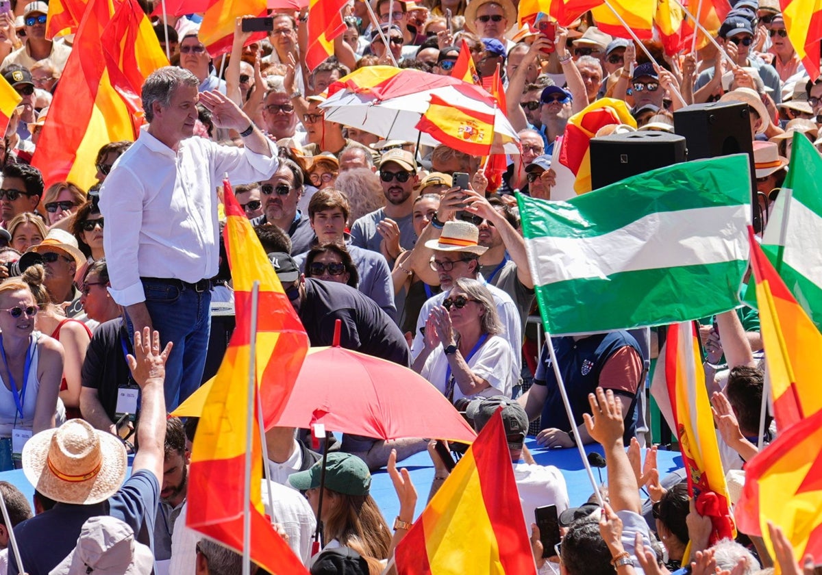 La concentración de Feijóo