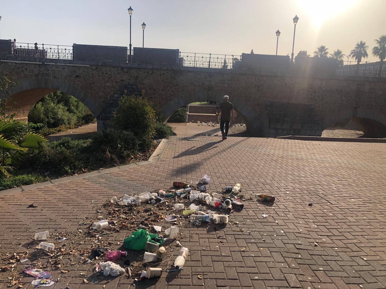 Así amanece el entorno del río Guadiana tras el revuelo de Los Palomos
