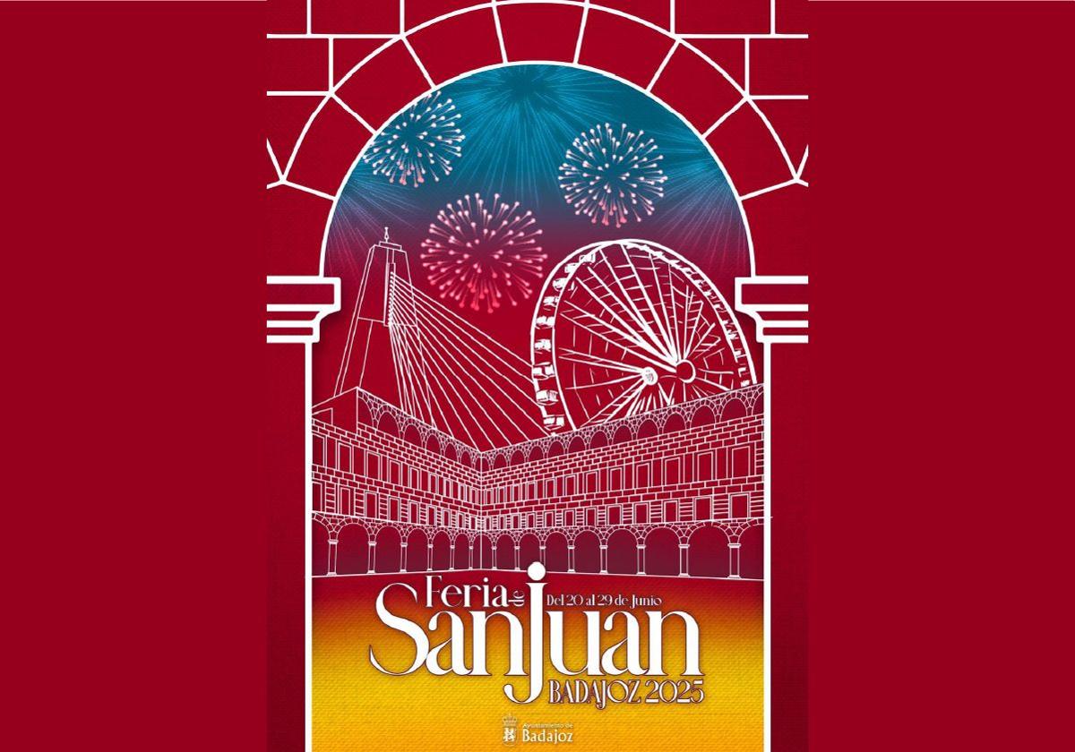 Este es el cartel que anuncia la Feria de San Juan 2025