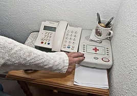 Dispositivo de teleasistencia domiciliaria.