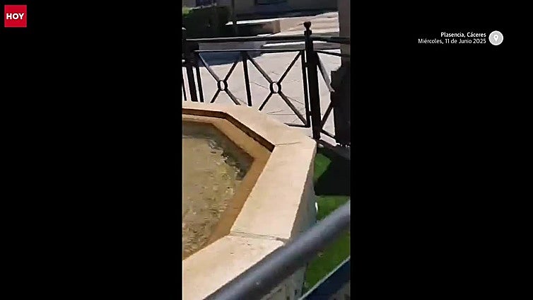 Vecinos de Trujillanos denuncian que un camionero borracho invadió la plaza del pueblo