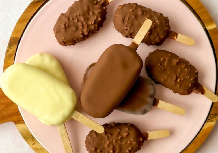Receta de helados Magnum caseros