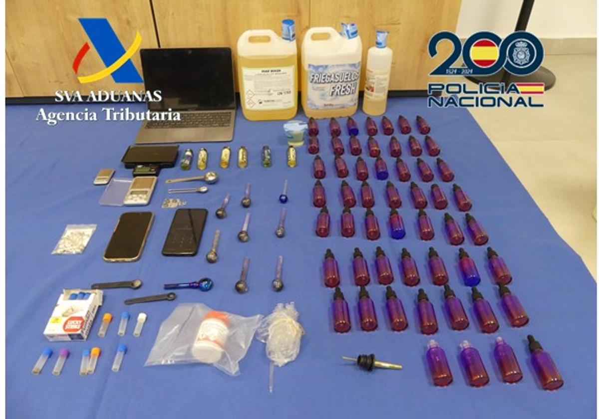Droga incautada por la Policía Nacional.