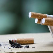 Imagen de algunos cigarrilos en un cenicero
