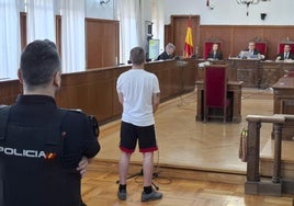 El procesado durante el juicio que se ha celebrado en la Audiencia de Badajoz.