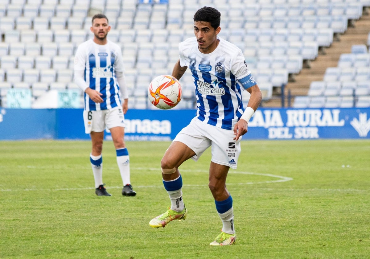 Pedro Pata durante su etapa en el Recreativo de Huelva.