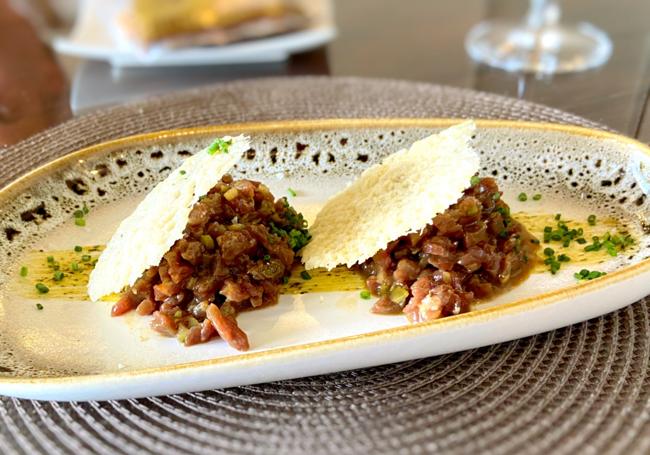 Steak tartar.