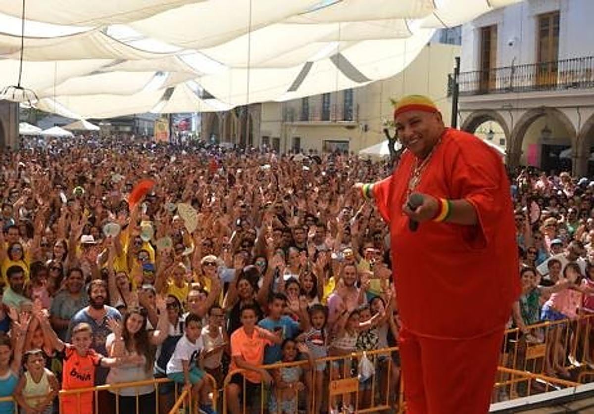 Imagen de archivo de un concierto de king África en Don Benito.