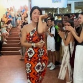 María Durán, emocionada en su despedida
