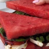 Una versión del sándwich de sandía