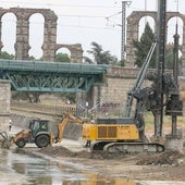 Obras en Mérida para la duplicación de las vías hasta la estación de Aljucén.