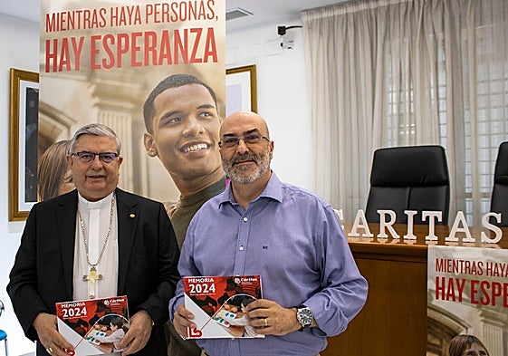 José Rodríguez Carballo y José Manuel Rodríguez Muñoz en la presentación de la memoria de 2024.