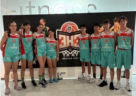 Selecciones sub-13 femenina y masculina participantes en el Campeonato de España.
