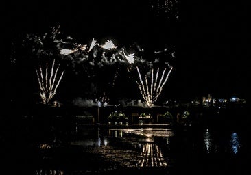 Así fueron los fuegos artificiales de la Feria de San Juan de Badajoz
