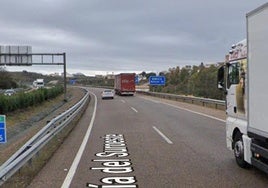 Kilómetro 366 de la autovía A-5, cerca de Lobón.