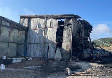 Un incendio calcina en Salvatierra las instalaciones de Pollos Cano, que da empleo a casi 100 personas