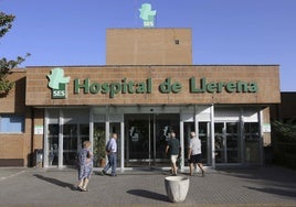 Hospital de Llerena, donde la joven falleció el pasado diciembre.