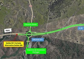 Plano del acceso que se cortará al tráfico a partir de este viernes.