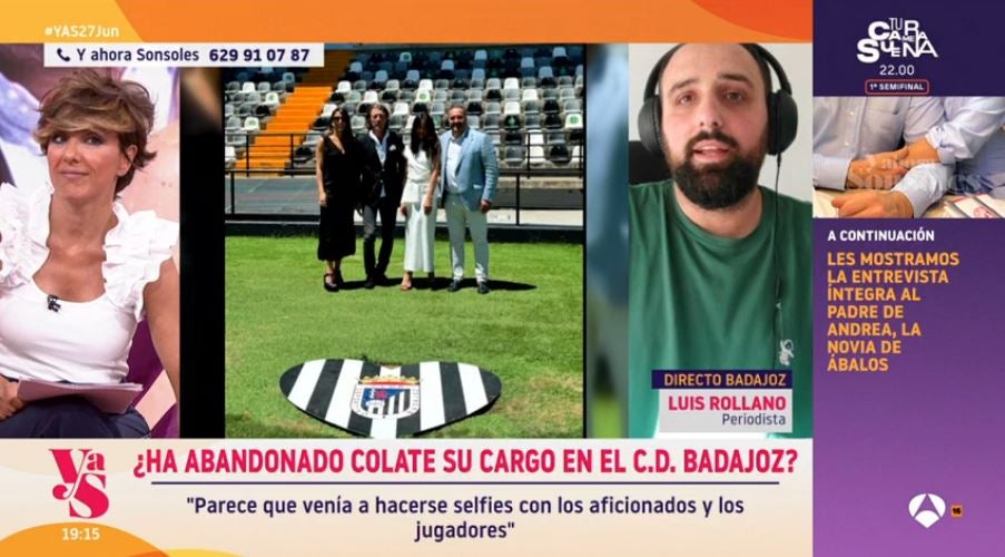 Emisión del programa 'Y ahora Sonsoles'.