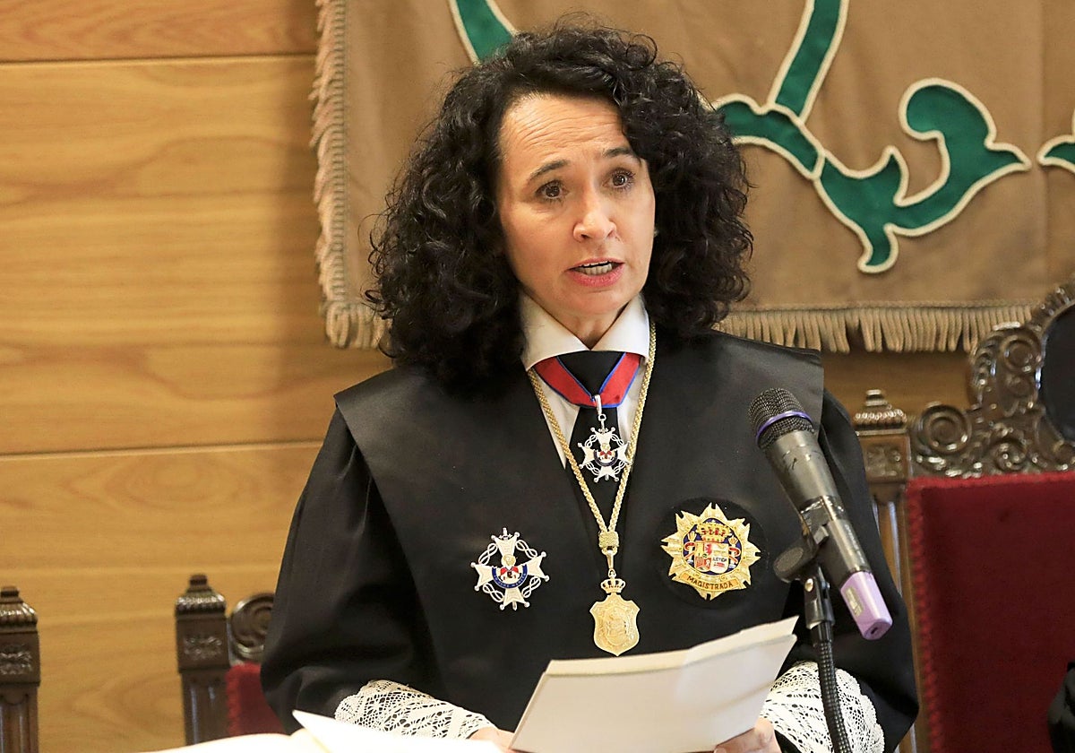 La presidenta del Tribunal Superior de Justicia de Extremadura, María Félix Tena.