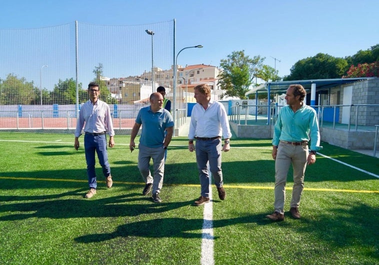 Acaba la obra del campo de fútbol de La Picuriña