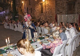 Un momento de la cena de clausura del Festival de Teatro Clásico de Cáceres.