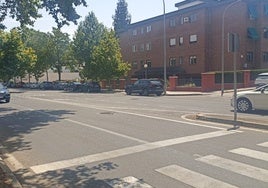 Zona de la avenida de la Hispanidad donde se produjo el atropello.
