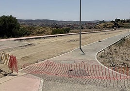 Aspecto actual del nuevo vial del cementerio judío.