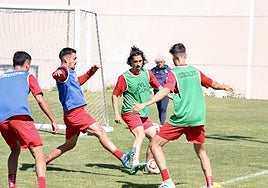 Maike y Barace durante un entrenamiento de la temporada pasada.