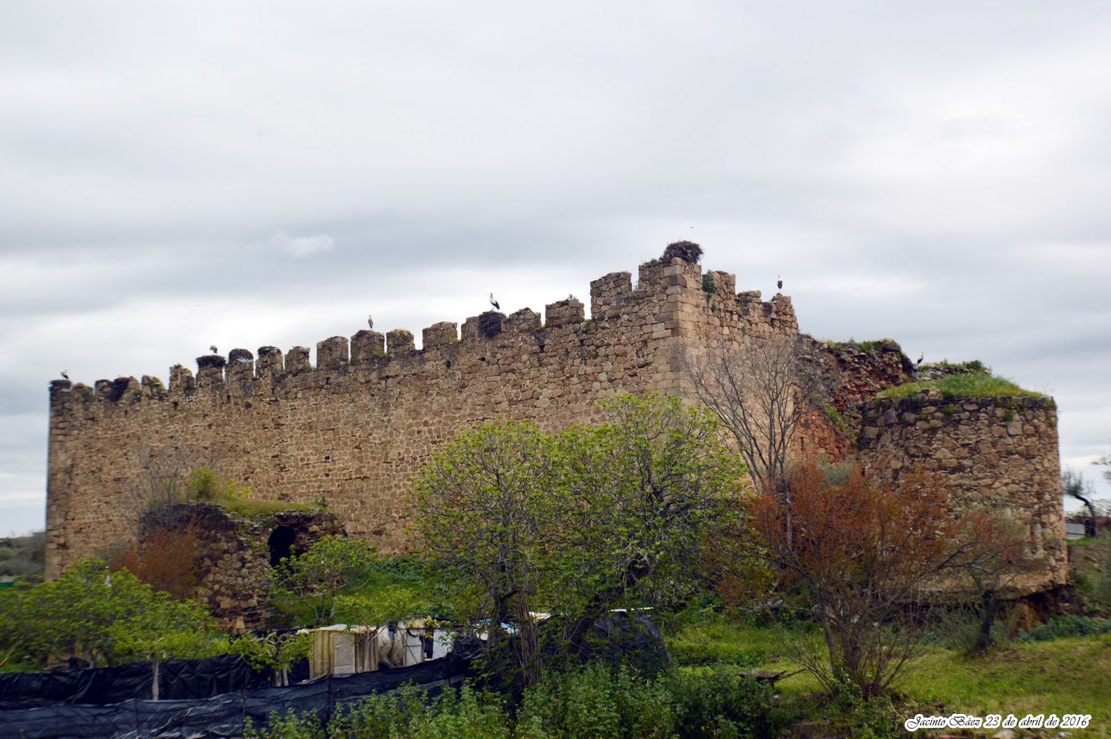 Castillo de los Herrara situado en Arroyo de la Luz