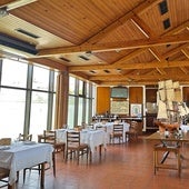 Comedor del restaurante Alfoz de Alcochete.