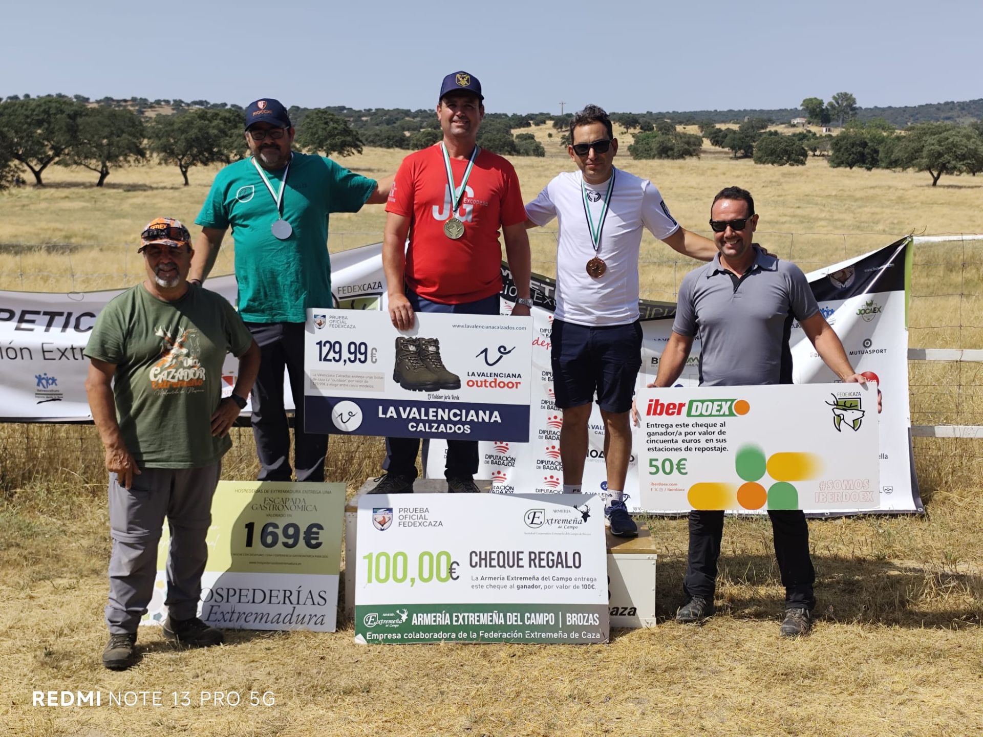 Ganadores de la categoría'hombres'.