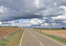 Carretera BA-100 a la altura del kilómetro 15.