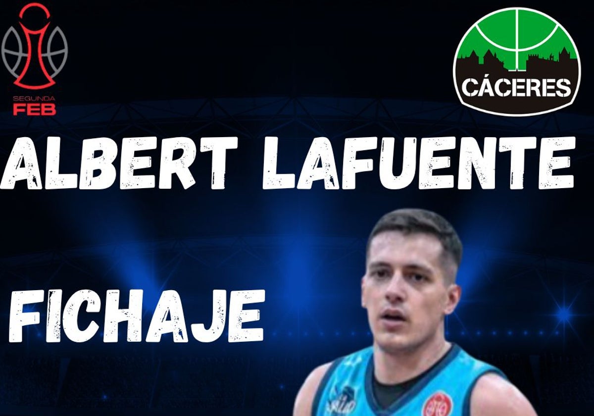 Cartel del anuncio del fichaje de Albert Lafuente