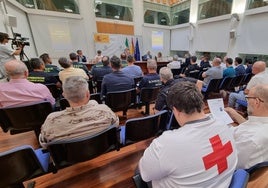 Reunión con otras administraciones este jueves en la Delegación del Gobierno, en Badajoz.