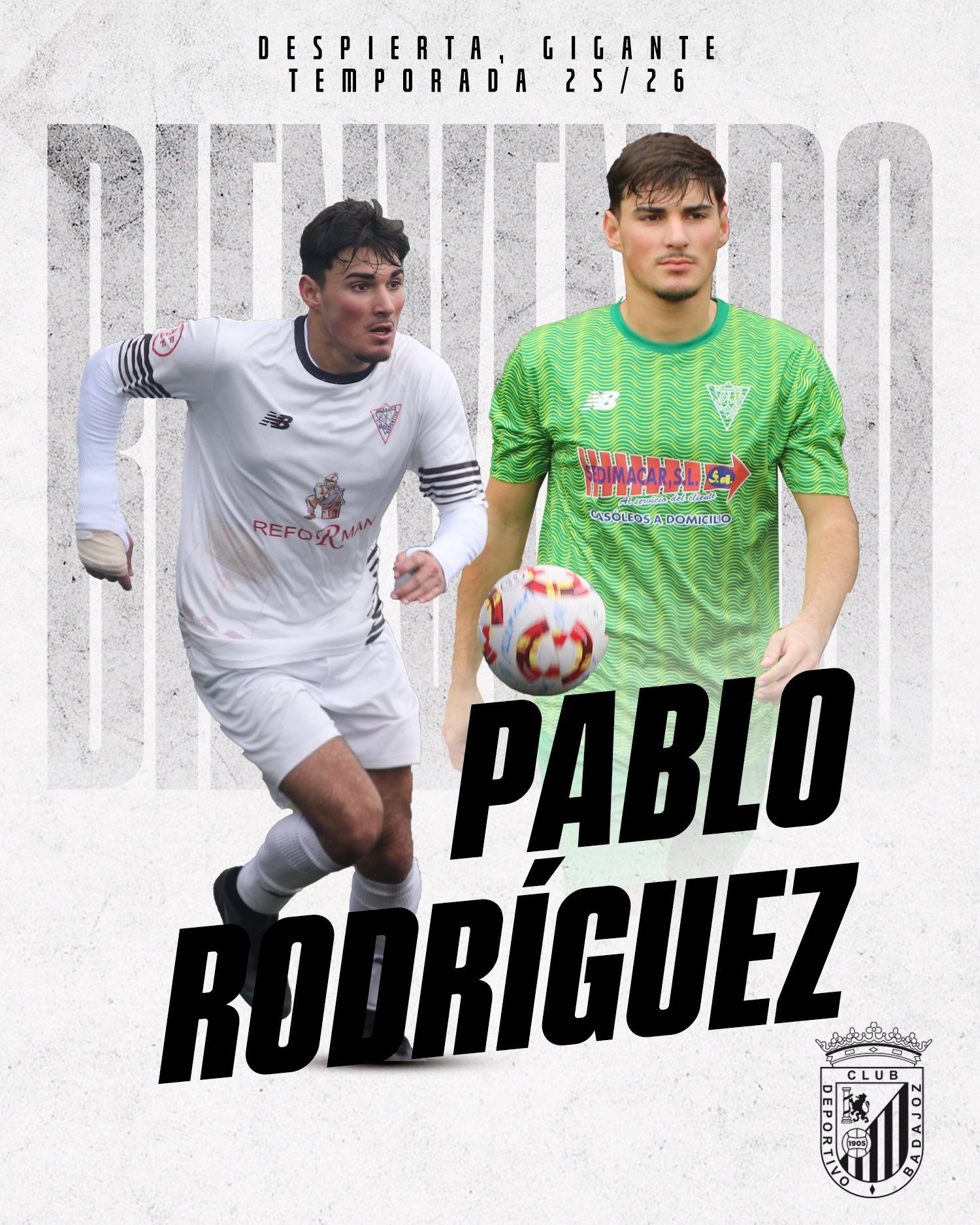 Pablo Rodríguez refuerza la delantera del Badajoz