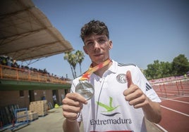 David García Zurita logró la plata en los 400 metros en el Campeonato de España Sub-23 celebrado en La Granadilla.
