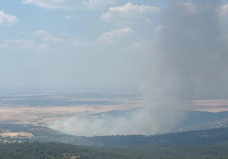 Controlado el incendio de Madroñera tras quemar 13 hectáreas de zona de pinar