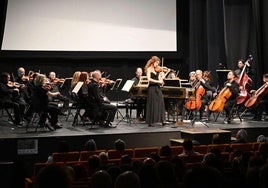 La Orquesta de Extremadura durante uno de sus conciertos.