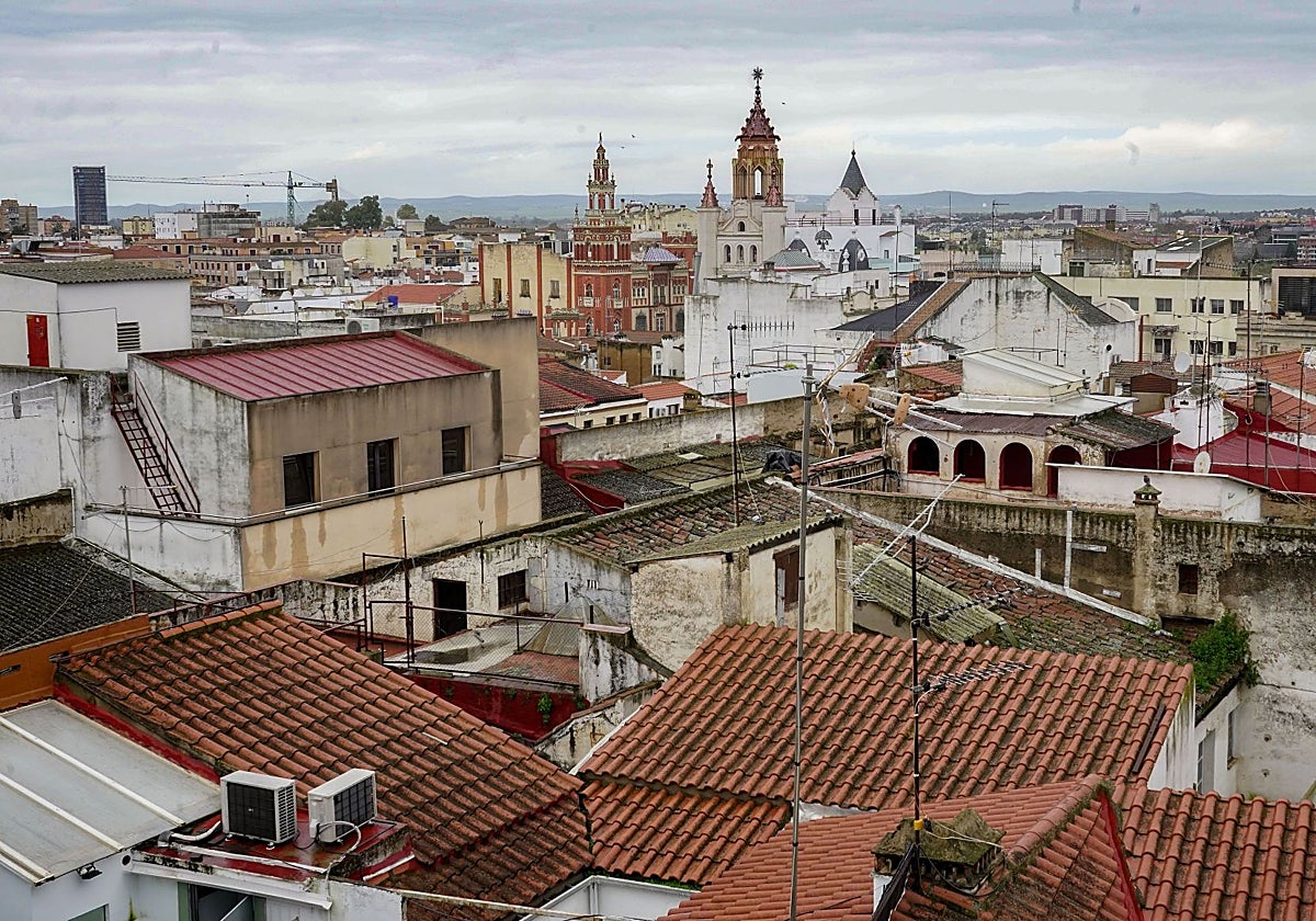 Tejados del Casco Antiguo de Badajoz.